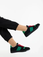 Pantofi sport dama negri din material textil Areka