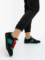 Pantofi sport dama negri din material textil Areka