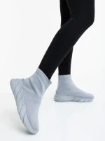 Pantofi sport dama gri din material textil Razara