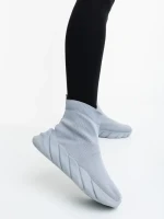 Pantofi sport dama gri din material textil Razara