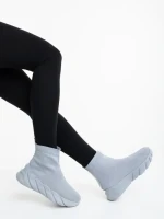 Pantofi sport dama gri din material textil Razara
