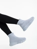 Pantofi sport dama gri din material textil Razara
