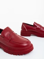 Mocasini dama grena din piele ecologica Sumira