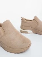 Pantofi sport dama bej din material textil Zaruka