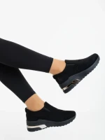 Pantofi sport dama negri din material textil Zaruka