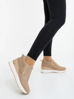 Pantofi sport dama bej din material textil Lovara