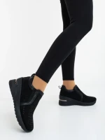 Pantofi sport dama negri din material textil Lovara