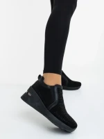 Pantofi sport dama negri din material textil Lovara