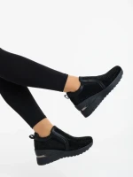 Pantofi sport dama negri din material textil Lovara