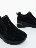 Pantofi sport dama negri din material textil Lovara