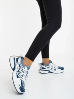 Pantofi sport dama albastri din piele ecologica si material textil Lotiva