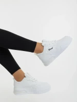 Pantofi sport dama albi din piele ecologica Aresia