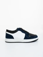 Pantofi sport dama albastri cu alb din piele ecologica Kinza