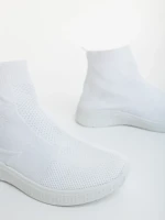 Pantofi sport dama albi din material textil Astera