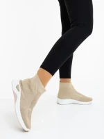 Pantofi sport dama bej din material textil Astera