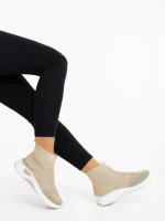 Pantofi sport dama bej din material textil Astera