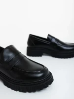 Mocasini dama negri din piele ecologica Sumira