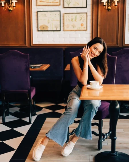 Mocasini dama bej din piele ecologica Sumira