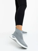 Pantofi sport dama gri din material textil Siara