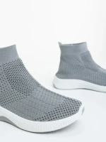 Pantofi sport dama gri din material textil Siara