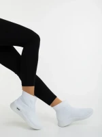 Pantofi sport dama albi din material textil Renara