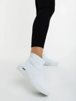 Pantofi sport dama albi din material textil Renara