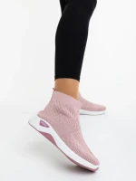 Pantofi sport dama roz din material textil Renara