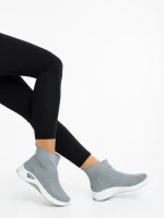 Pantofi sport dama gri din material textil Renara