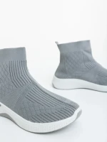 Pantofi sport dama gri din material textil Renara