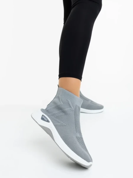 Pantofi sport dama gri din material textil Astera