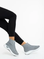 Pantofi sport dama gri din material textil Astera