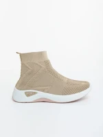 Pantofi sport dama bej din material textil Iselia