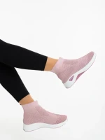 Pantofi sport dama roz din material textil Siara