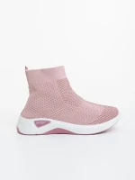 Pantofi sport dama roz din material textil Siara