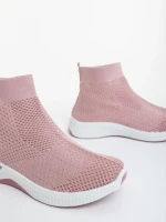 Pantofi sport dama roz din material textil Siara