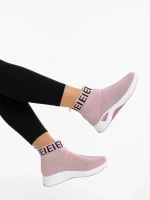 Pantofi sport dama roz din material textil Irenia