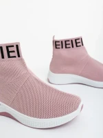 Pantofi sport dama roz din material textil Irenia