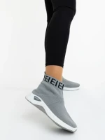 Pantofi sport dama gri din material textil Irenia