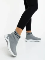 Pantofi sport dama gri din material textil Irenia