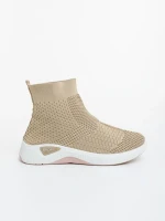 Pantofi sport dama bej din material textil Siara