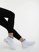 Pantofi sport dama albi din material textil Irenia