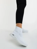Pantofi sport dama albi din material textil Siara
