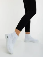 Pantofi sport dama albi din material textil Siara