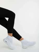 Pantofi sport dama albi din material textil Siara