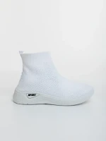 Pantofi sport dama albi din material textil Siara