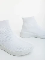 Pantofi sport dama albi din material textil Siara