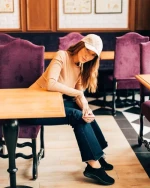 Pantofi sport dama negri din material textil Alenia