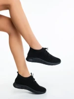 Pantofi sport dama negri din material textil Alenia