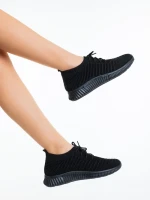 Pantofi sport dama negri din material textil Alenia