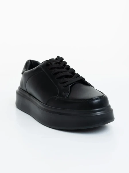 Pantofi sport barbati negri din piele ecologica Asante